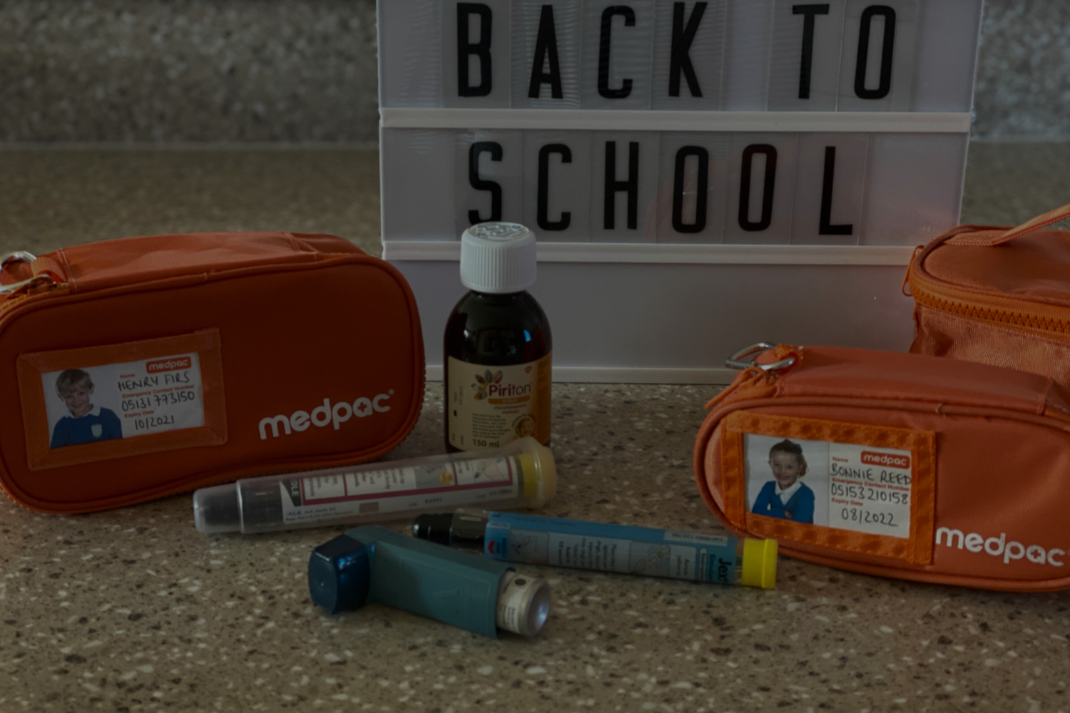 medicine storage bag for school