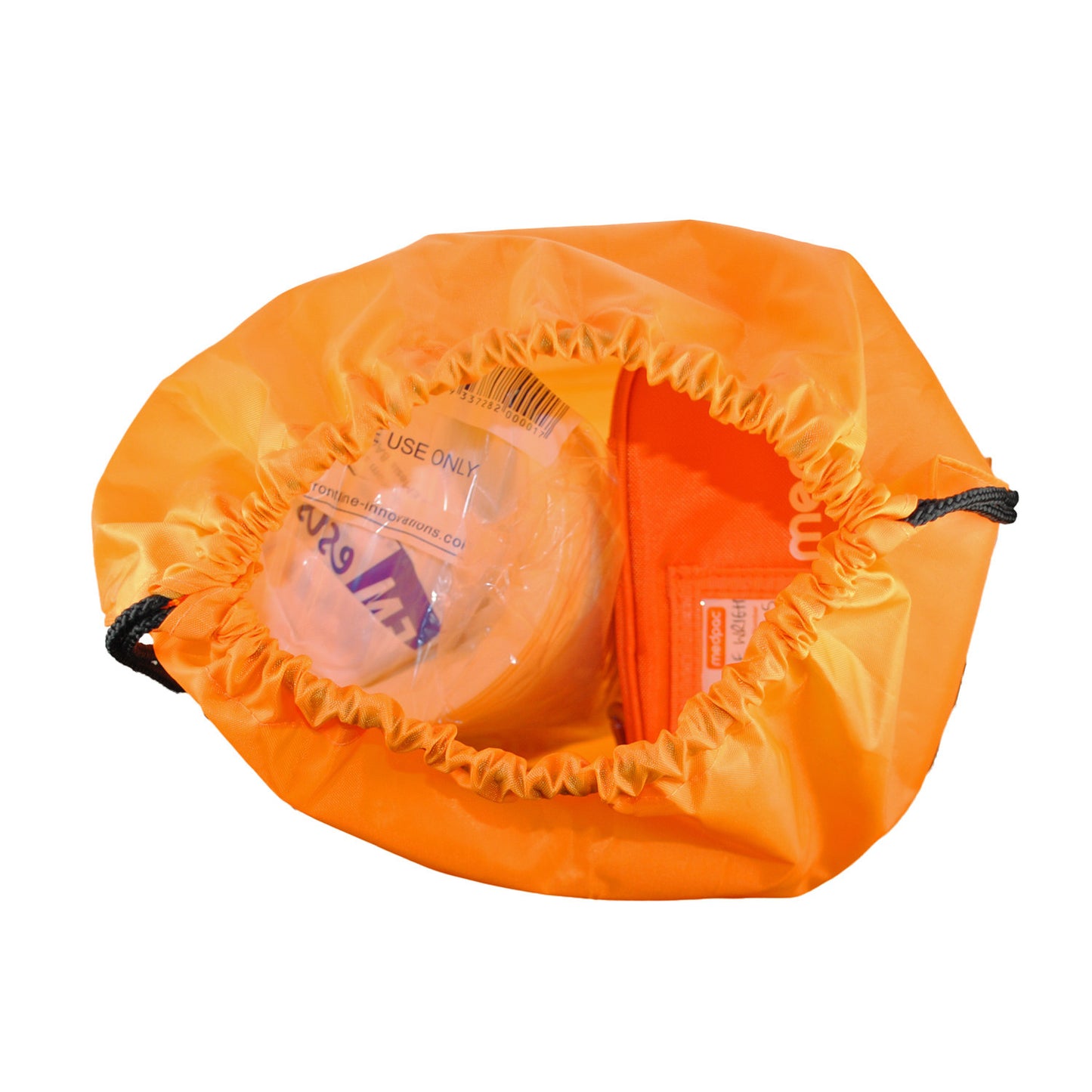  medpac drawstring bag top view half opend